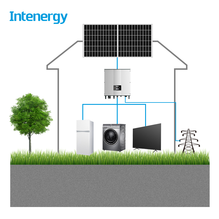Intenergy 2000W sur le système d'énergie solaire du réseau 2kw pour un usage domestique